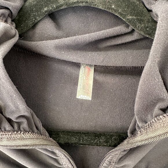 Free People Movement Wonderland Quarter-Zip Knit Top Size: Small Color: Black - Picture 4 of 4